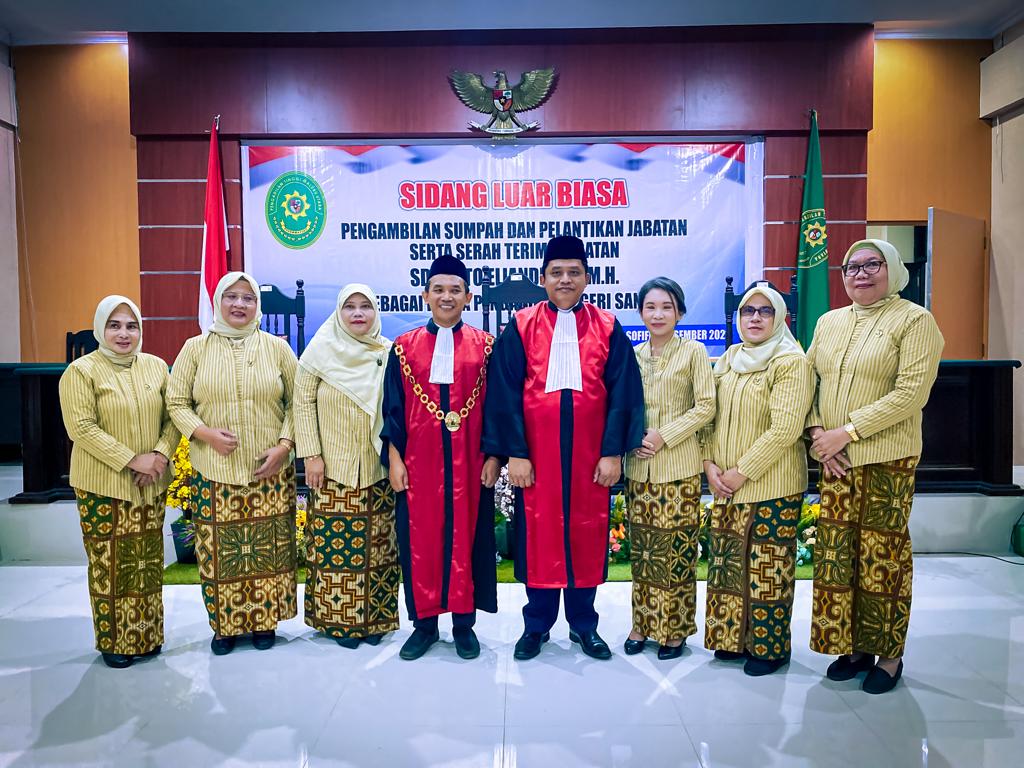 Pengambilan Sumpah dan Pelantikan Ketua Pengadilan Negeri Sanana