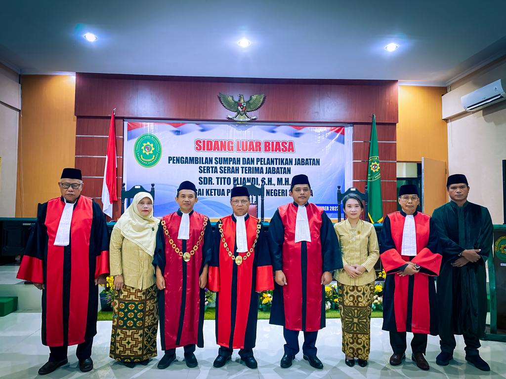 Pengambilan Sumpah dan Pelantikan Ketua Pengadilan Negeri Sanana 